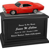 Car Race Track Wood Adult Cremation Urn & Muscle Car Home Décor