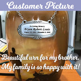 Motorcycle Rider Silhouette Medium or Adult Cremation Urn - Tribute Wreath™ - Pro Personalization - Burial Vault Option