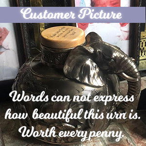 Safari Elephant Oversized Adult Cremation Urn