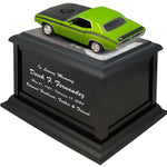 Car Race Track Wood Adult Cremation Urn & Muscle Car Home Décor