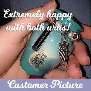 I Love You To The Moon And Back Mini Urn - Love Charms® Option
