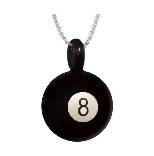 8 Ball Ash Pendant Urn - Love Charm Option