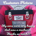 Toolbox Red Keepsake Urn -  Free Crossed Wrenches or Hammers Plate 