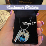 Brother Angel Wings Of Protection Necklace Urn - Love Charms™ Option