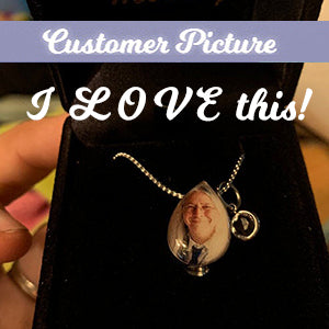 Color Photo Teardrop Pendant Jewelry Urn - Love Charms®  Option