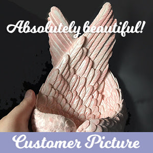 Pink Angel Wings Keepsake Urn