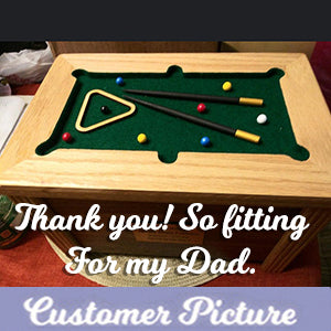 Pool Table & Billiards Cremation Urn - Hand Made USA Gaming Table Urn