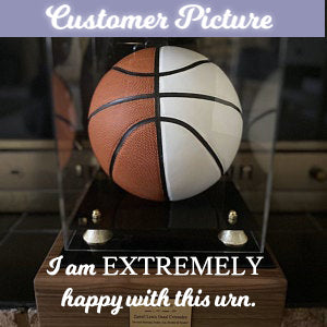 Basketball Case Memorial Urn -  AUTOGRAPH BASKETBALL