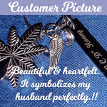 Marijuana Leaf Pendant Urn - Love Charms® Option
