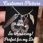 Eagle Biker Ash Pendant Urn - Love Charms™ Option