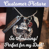 Eagle Biker Ash Pendant Urn - Love Charms™ Option