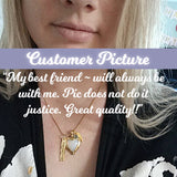 Angel Wings Moonstone Gold Pendant Ash Urn - Love Charms® Option