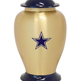 Texas Star Brass Adult Cremation Urn - Pro Personalization - Burial Vault Option