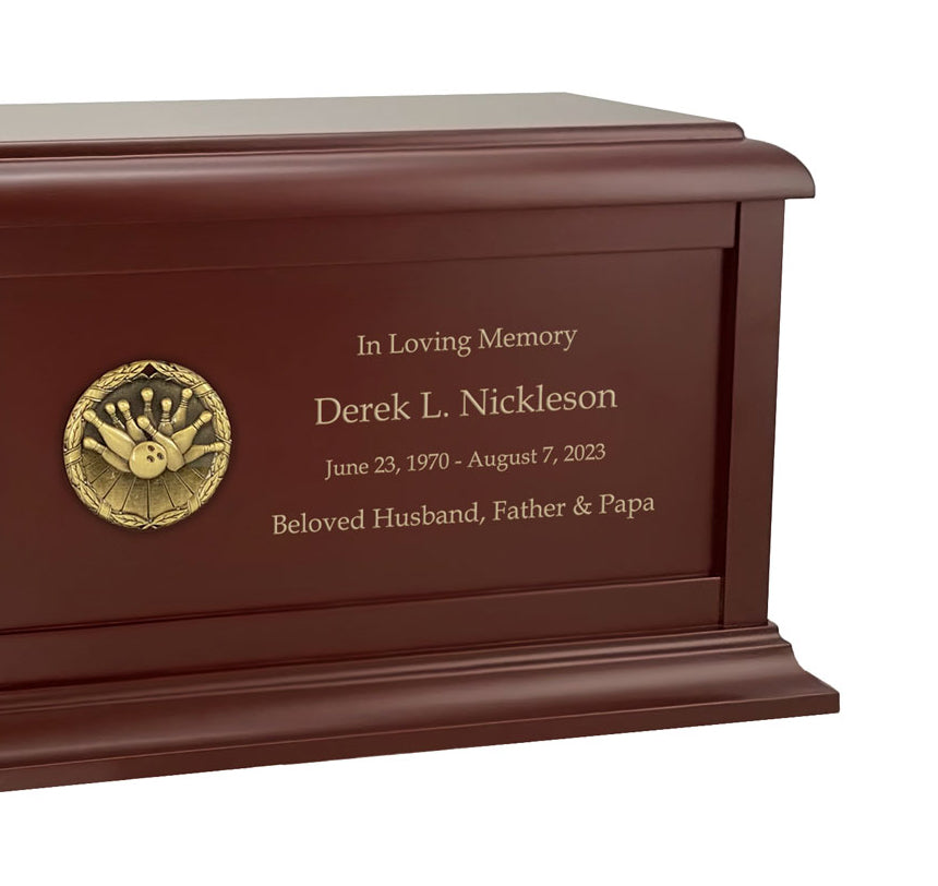 Bowling Strike Birch Cremation Urn