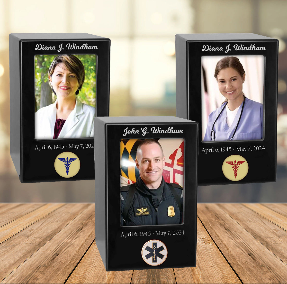Doctor, Nurse or Paramedic Adult Cremation Photo Urn