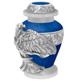Wings of an Angel Blue Keepsake Urn - Engraving Option
