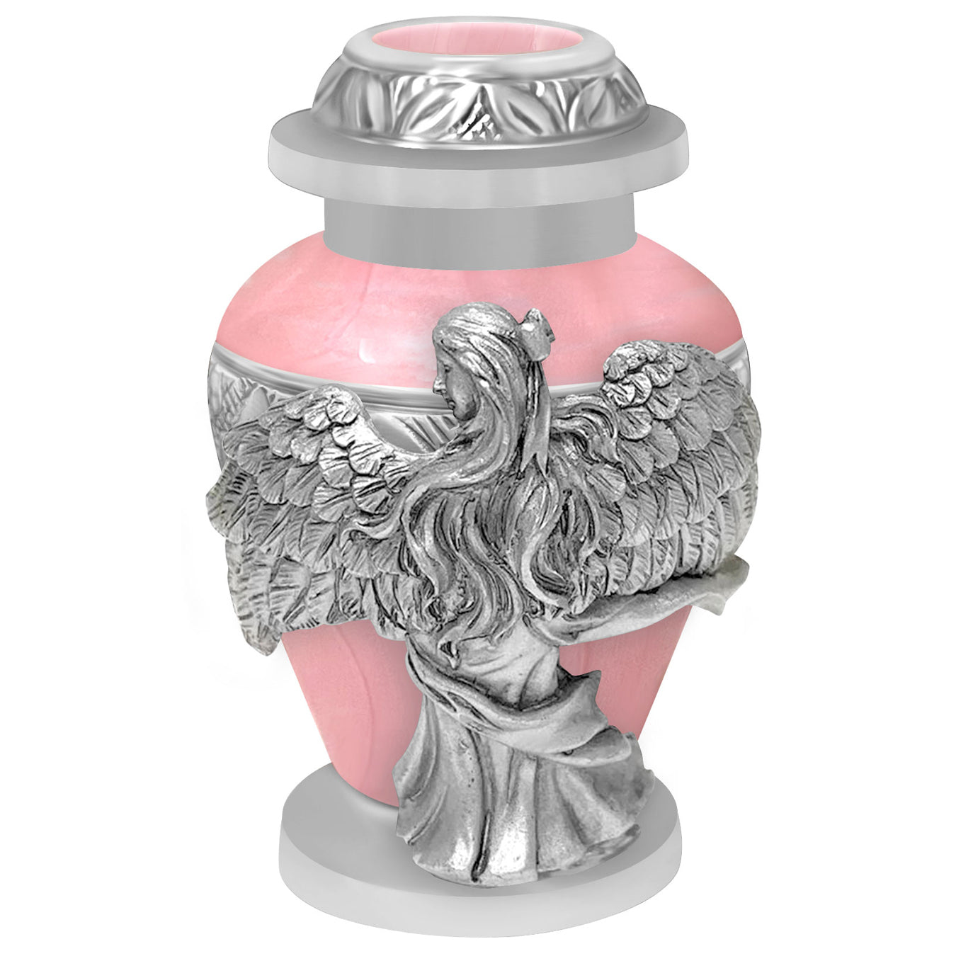 Wings of an Angel Pink Keepsake Urn - Engraving Option