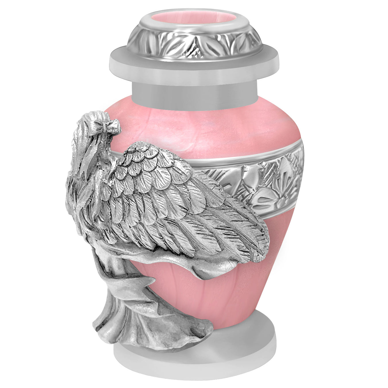 Wings of an Angel Pink Keepsake Urn - Engraving Option