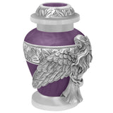Wings of an Angel Purple Keepsake Urn - Engraving Option
