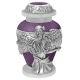 Wings of an Angel Purple Keepsake Urn - Engraving Option
