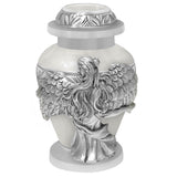 Wings of an Angel White Keepsake Urn - Engraving Option