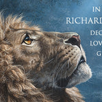 A Lion's Strength Keychain Urn by Abraham Hunter