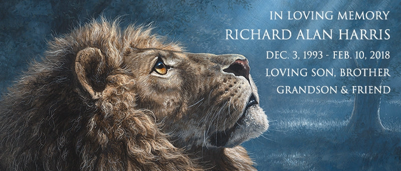 A Lion's Strength Keychain Urn by Abraham Hunter