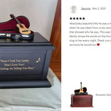 Acoustic Guitar Case Cremation Urn - Adult Wood and Miniature Instrument Urn