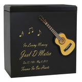 Acoustic Guitar Braille Cremation Urn