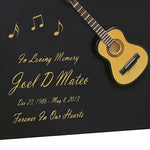 Acoustic Guitar Braille Cremation Urn
