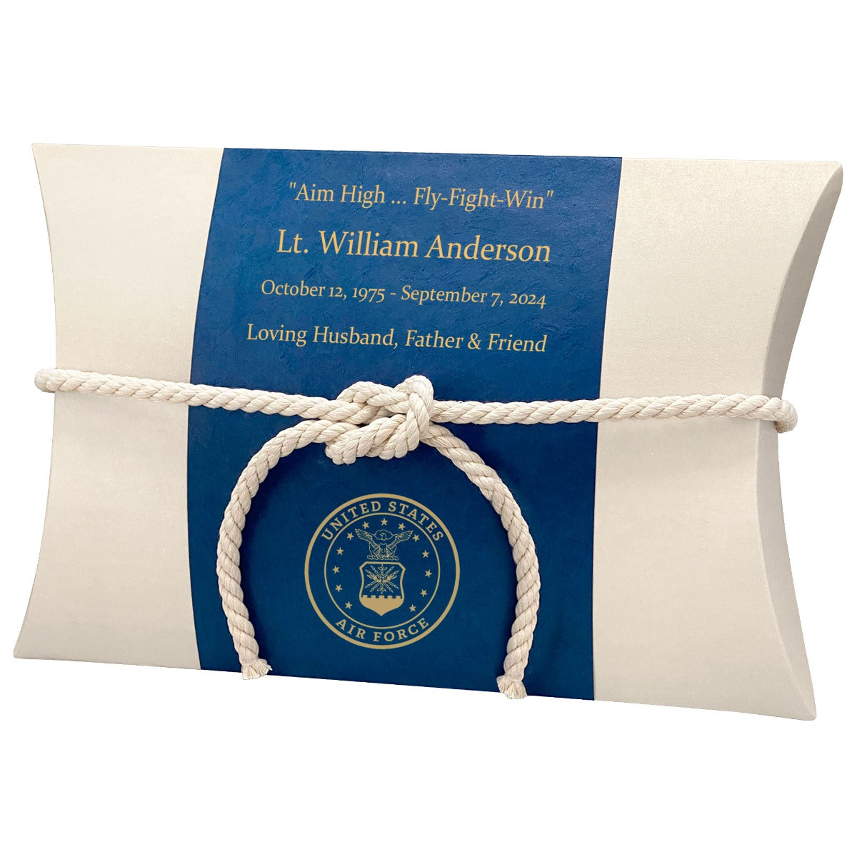 US Air Force Military - Water Burial At Sea Peaceful Pillow® Urn