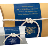 US Navy Trident SEAL - Water Burial At Sea Peaceful Pillow® Urn