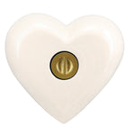 Large Dog Golden Heart Photo or Paw Prints Urn - Dog Brass Urn - Free Golden Stand