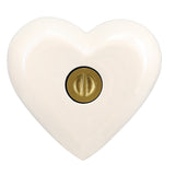 Large Dog Golden Heart Photo or Paw Prints Urn - Dog Brass Urn - Free Golden Stand