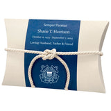 US Coast Guard Military - Water Burial At Sea Peaceful Pillow® Urn