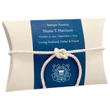 US Coast Guard Military - Water Burial At Sea Peaceful Pillow® Urn