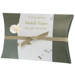 Sea Shell Starfish Fern Peaceful Pillow® Water Burial Cremation Urn - Biodegradable Water Burial At Sea Urn