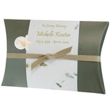 Sea Shell Starfish Fern Peaceful Pillow® Water Burial Cremation Urn - Biodegradable Water Burial At Sea Urn