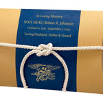 US Navy Trident SEAL Peaceful Pillow® Water Burial Cremation Urn - Biodegradable Burial At Sea Urn