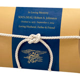 US Navy Trident SEAL Peaceful Pillow® Water Burial Cremation Urn - Biodegradable Burial At Sea Urn