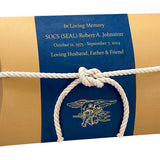 US Navy Trident SEAL Peaceful Pillow® Water Burial Cremation Urn - Biodegradable Burial At Sea Urn