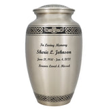 Flying Owl Celtic Adult Cremation Urn Tribute Wreath™ - Pro Diamond Engraving