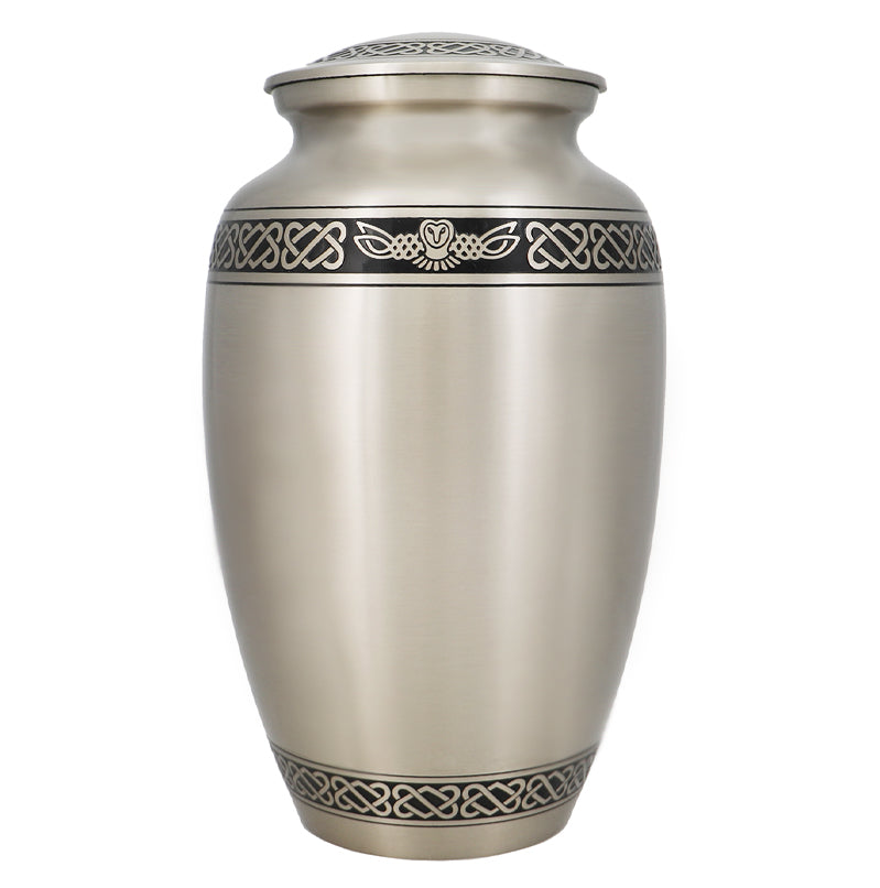 Flying Owl Celtic Adult Cremation Urn Tribute Wreath™ - Pro Diamond Engraving