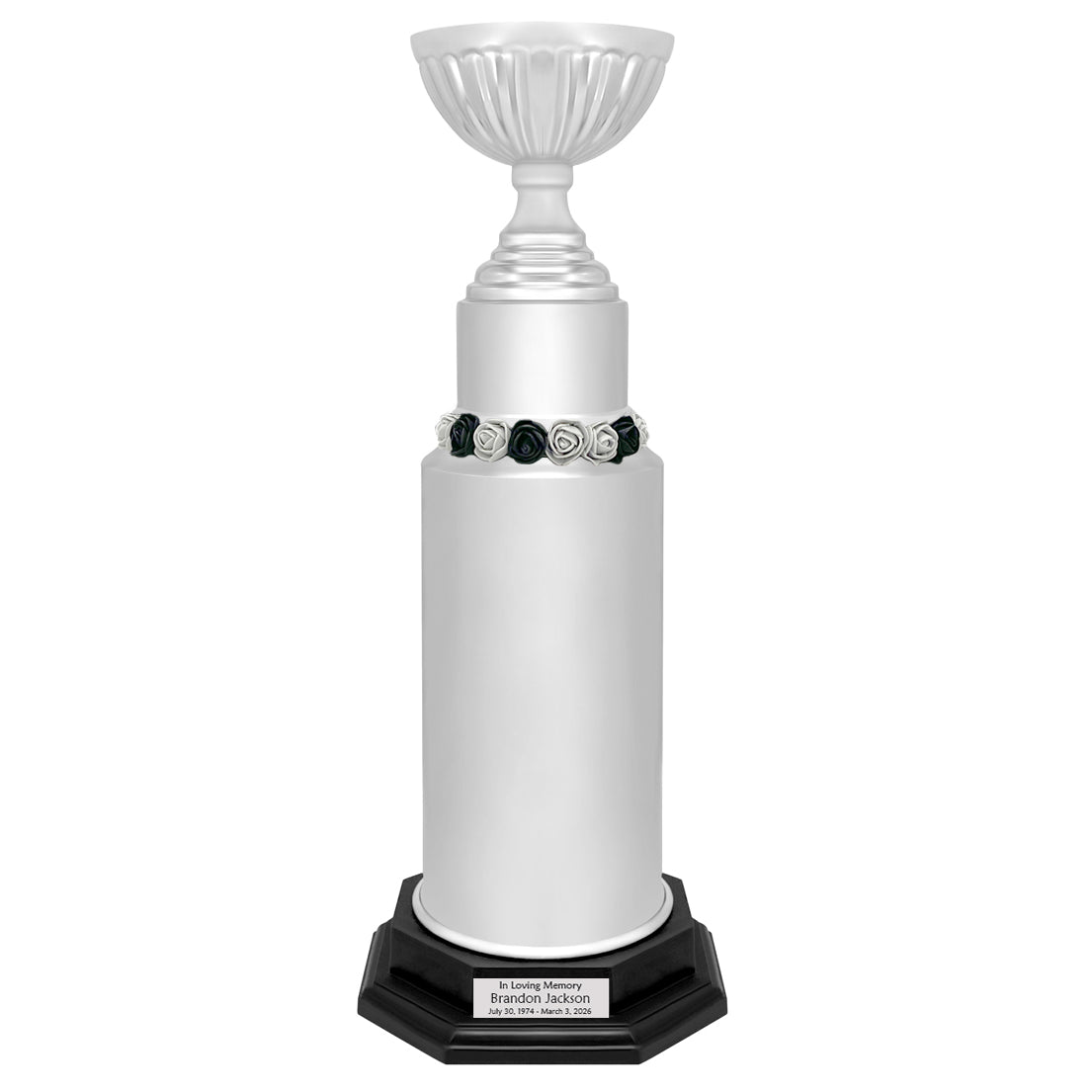 Champion Hockey Trophy Adult Cremation Urn - Full Sized Metal Cremation Urn - Free Engraving - Tribute Wreath™ 