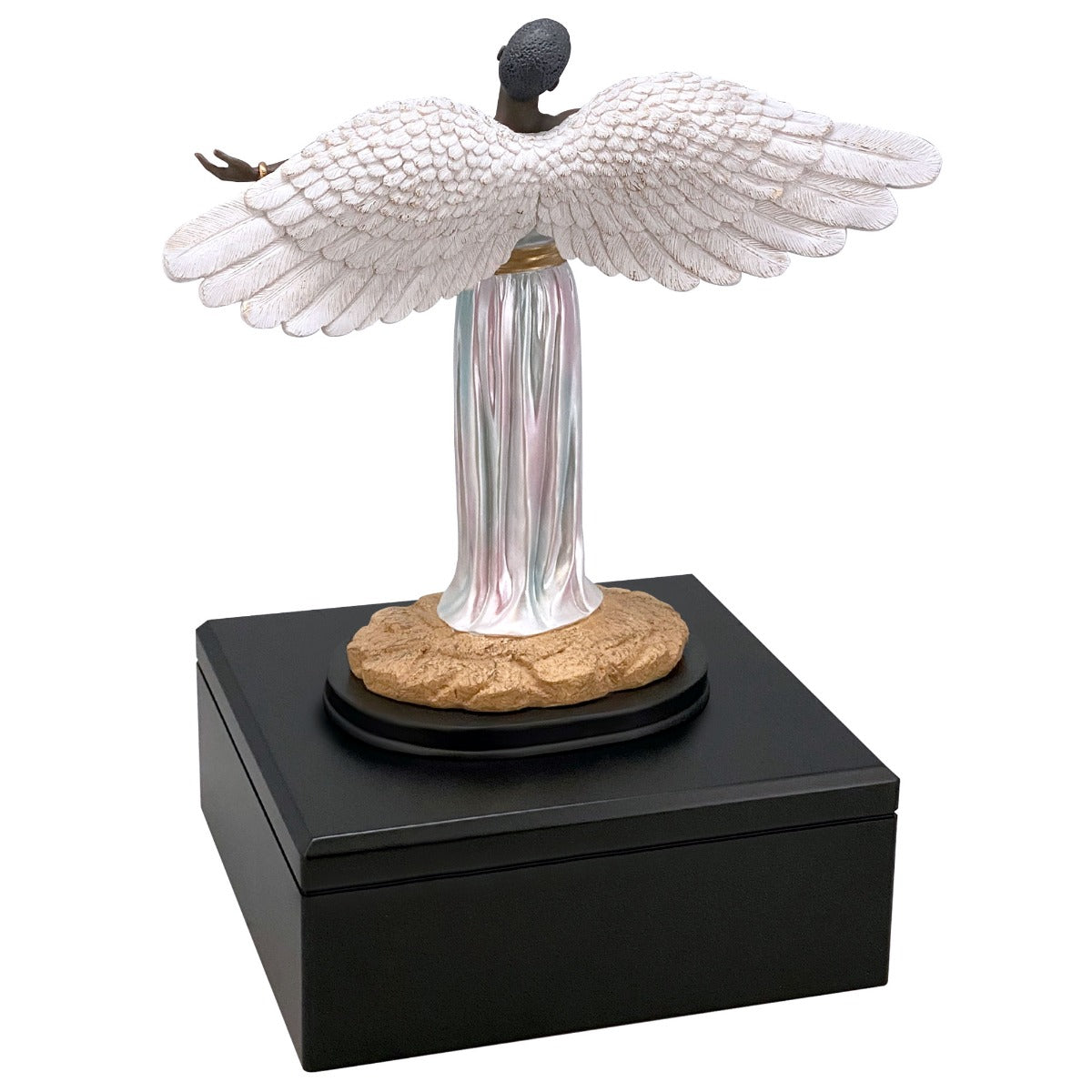African American Angel Adult Cremation Urn