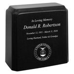 United States Air Force Cultured Marble Niche Cremation Urn - 12 Color Choices - Vault Option