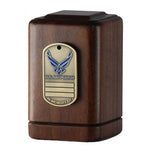 Air Force Dog Tag Keepsake Urn