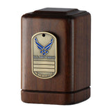 Air Force Dog Tag Keepsake Urn