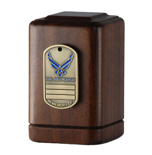 Air Force Dog Tag Keepsake Urn
