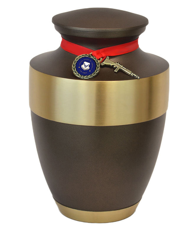 US Air Force Master Rifle Cremation Urn - Adult Military Rifle Urn - Pro Diamond Engraving